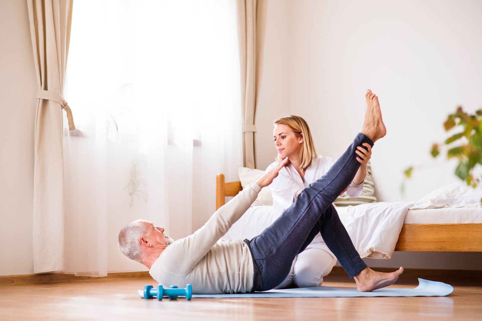 Senior doing physical therapy 2-1600-80